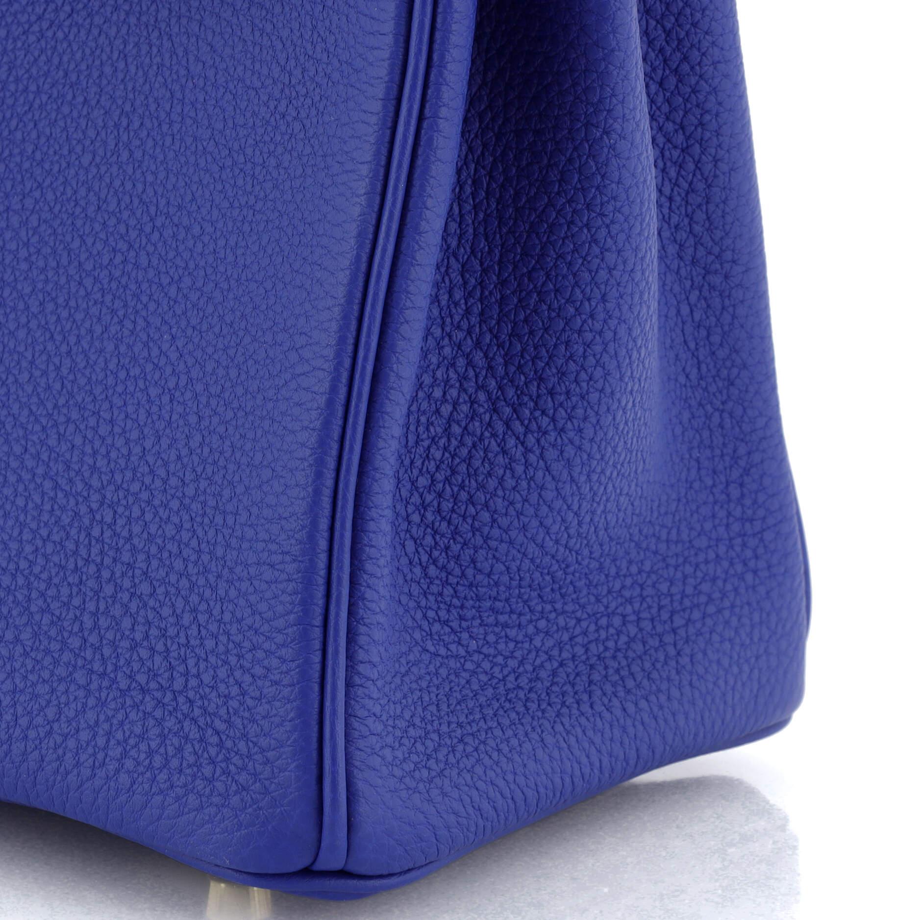 Hermes Birkin Handbag Bleu Royal Togo with Gold Hardware 25 4