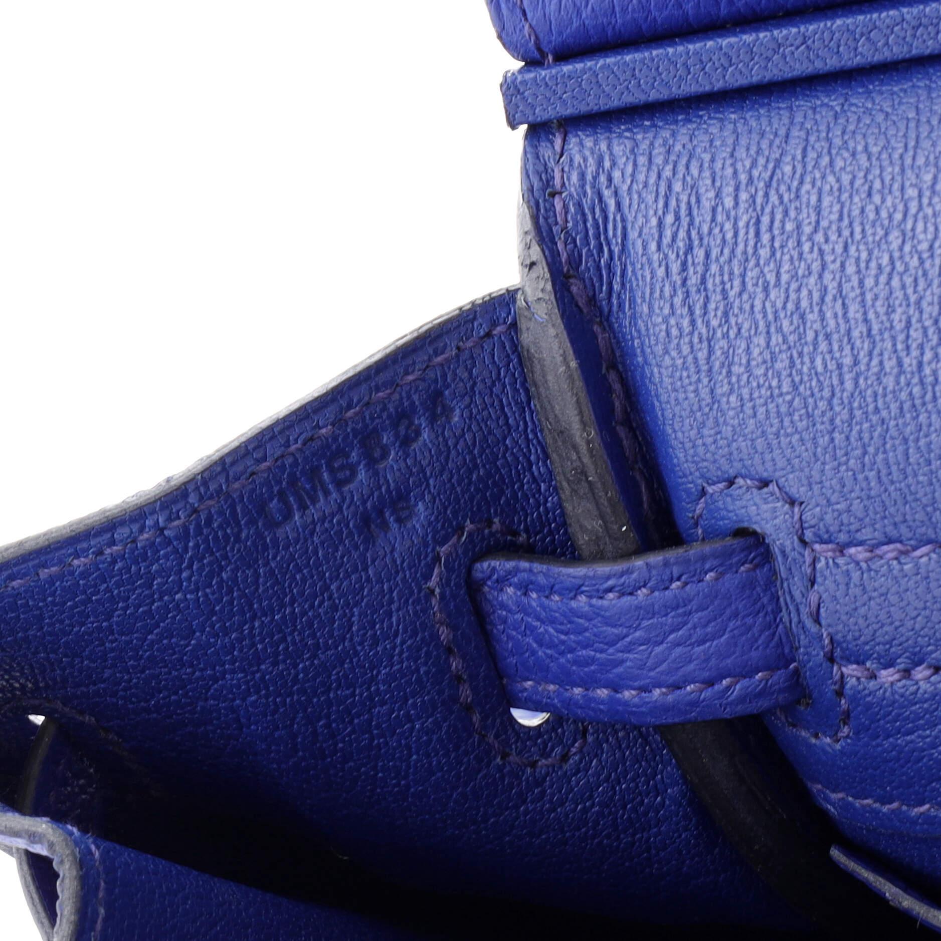 Hermes Birkin Handbag Bleu Royal Togo with Gold Hardware 25 5