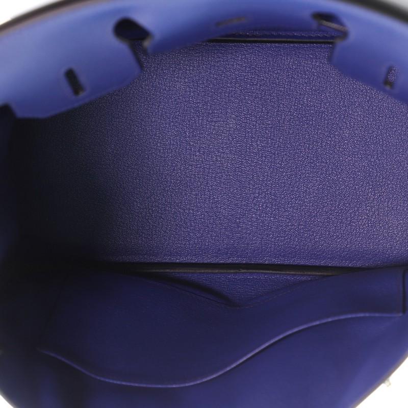 Hermes Birkin Handbag Bleu Saphir Novillo with Palladium Hardware 30 2