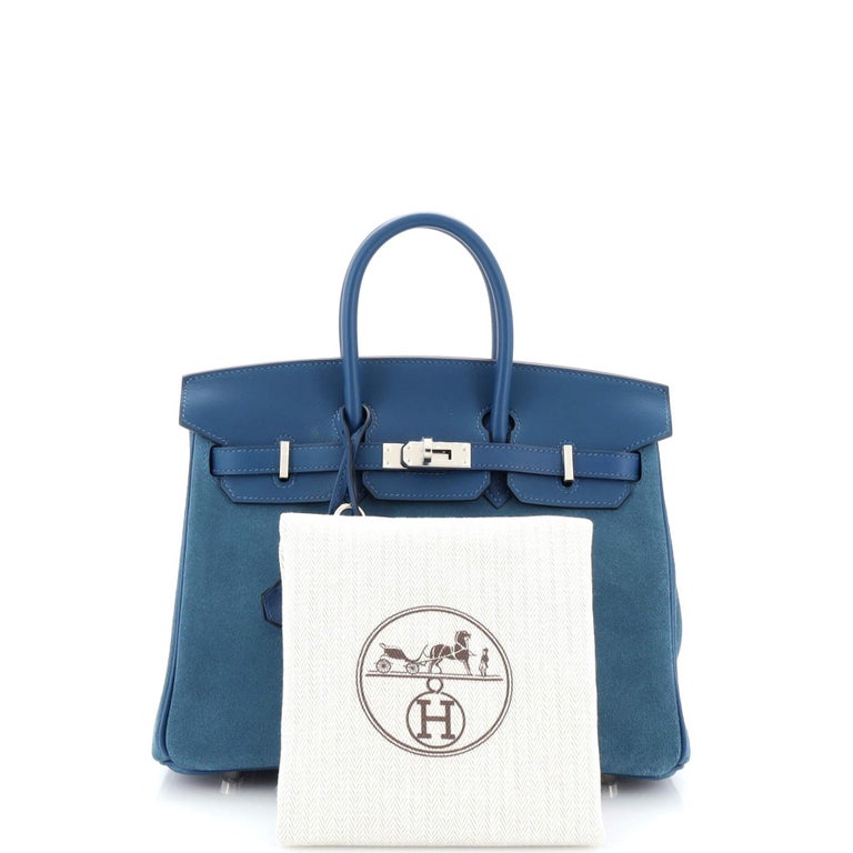 Hermes Birkin 30 Grizzly Bleu Thalassa Bag