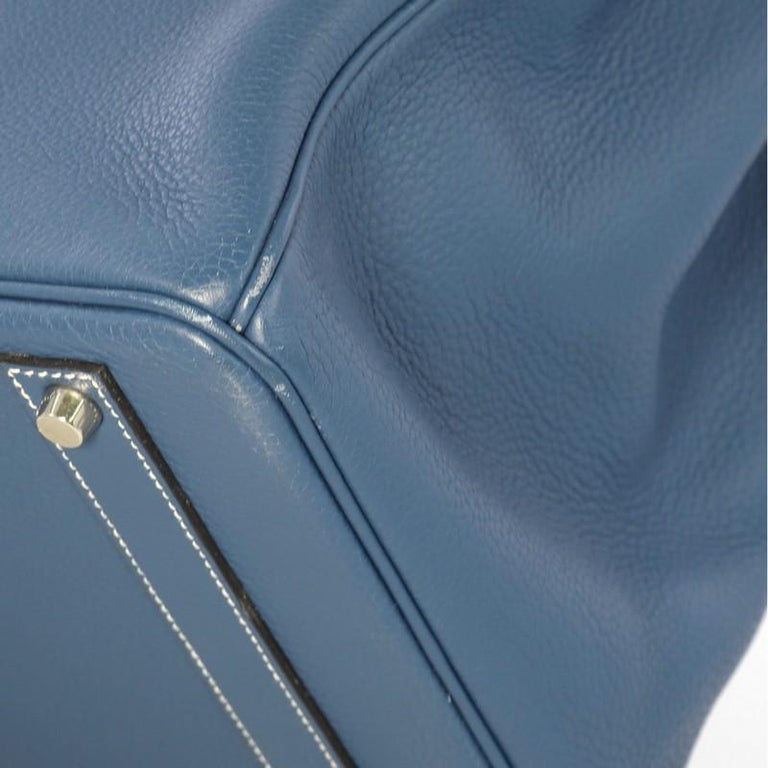 Hermes Birkin Handbag Bleu Thalassa Togo with Palladium Hardware 40 at ...