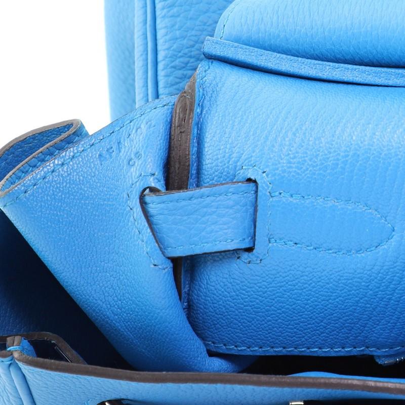 Hermes Birkin Handbag Bleu Zanzibar Togo with Palladium Hardware 40 5