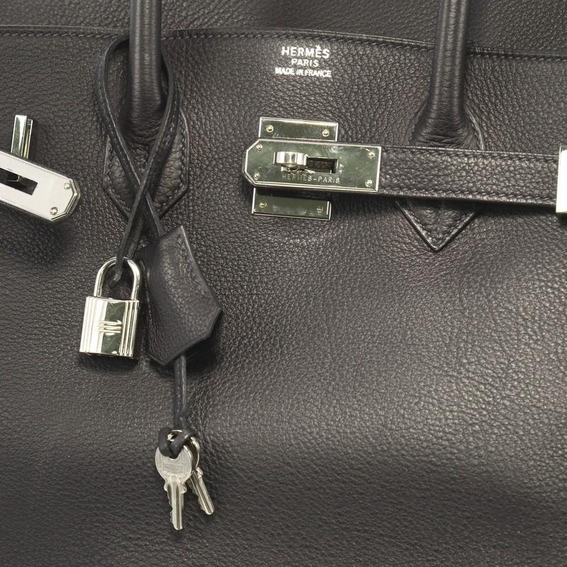 Hermes Birkin Handbag Blue Indigo Togo with Palladium Hardware 35 2