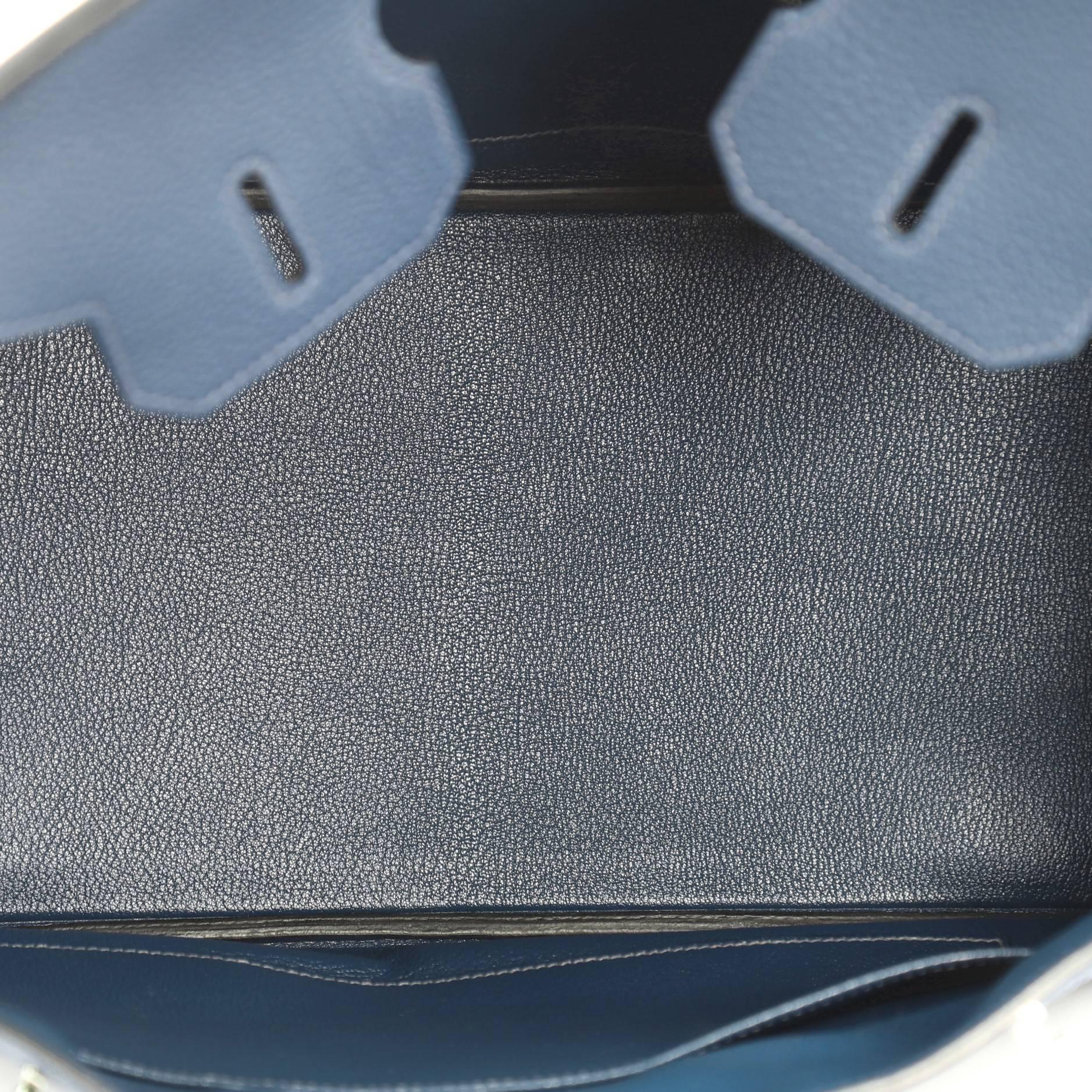 Hermes Birkin Blue Togo with Palladium Hardware 35 Handbag  2