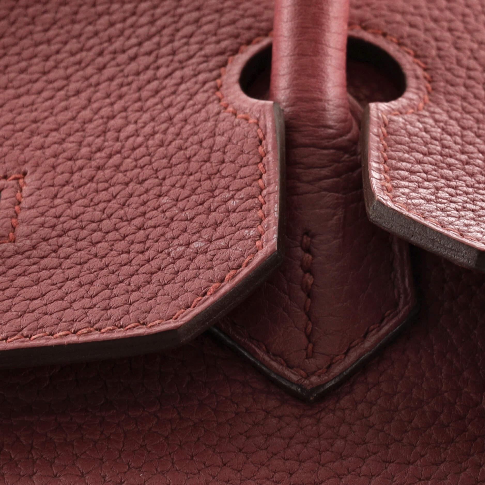 Hermes Birkin Handbag Bois De Rose Togo with Palladium Hardware 35 5