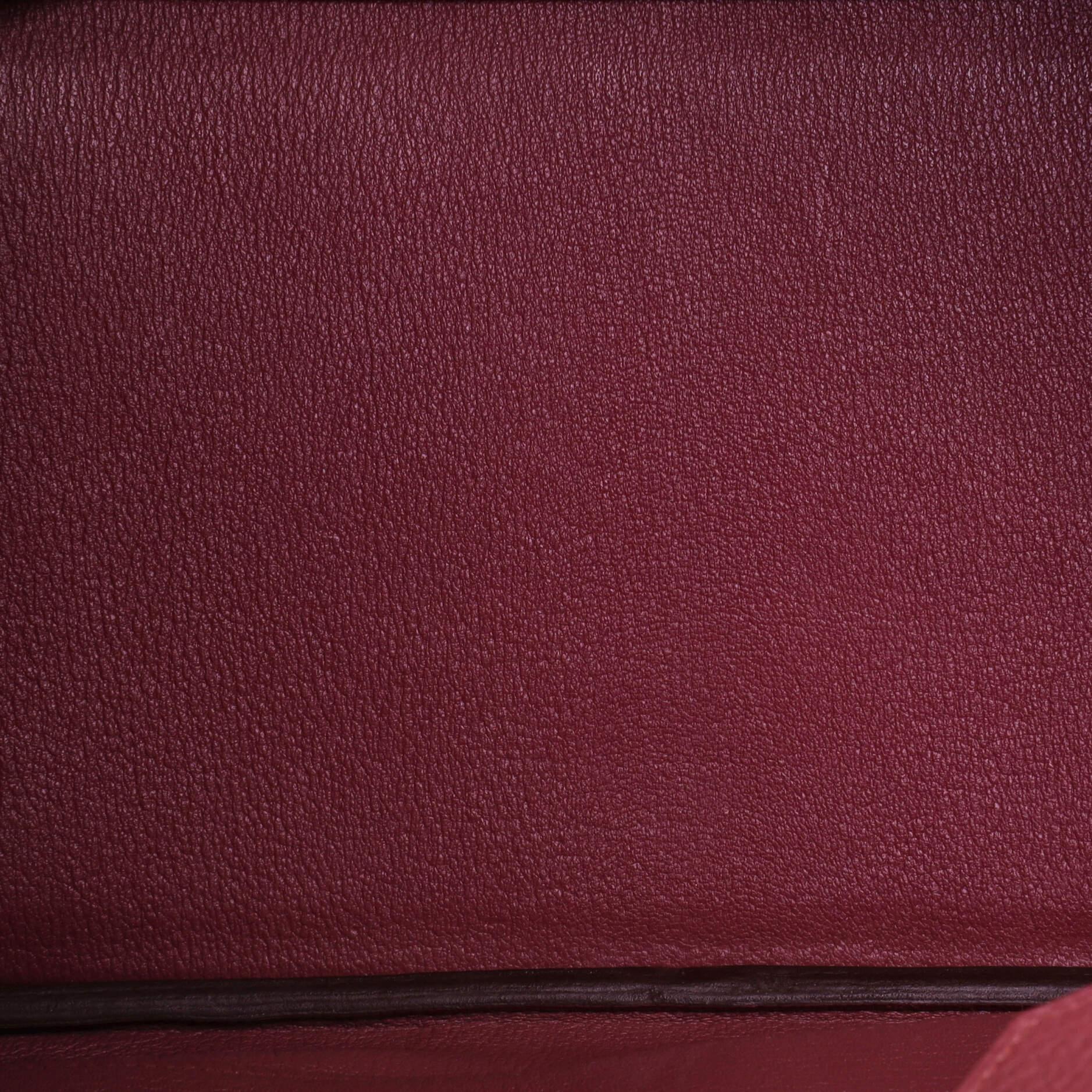Hermes Birkin Handbag Bois De Rose Togo with Palladium Hardware 35 In Good Condition In NY, NY