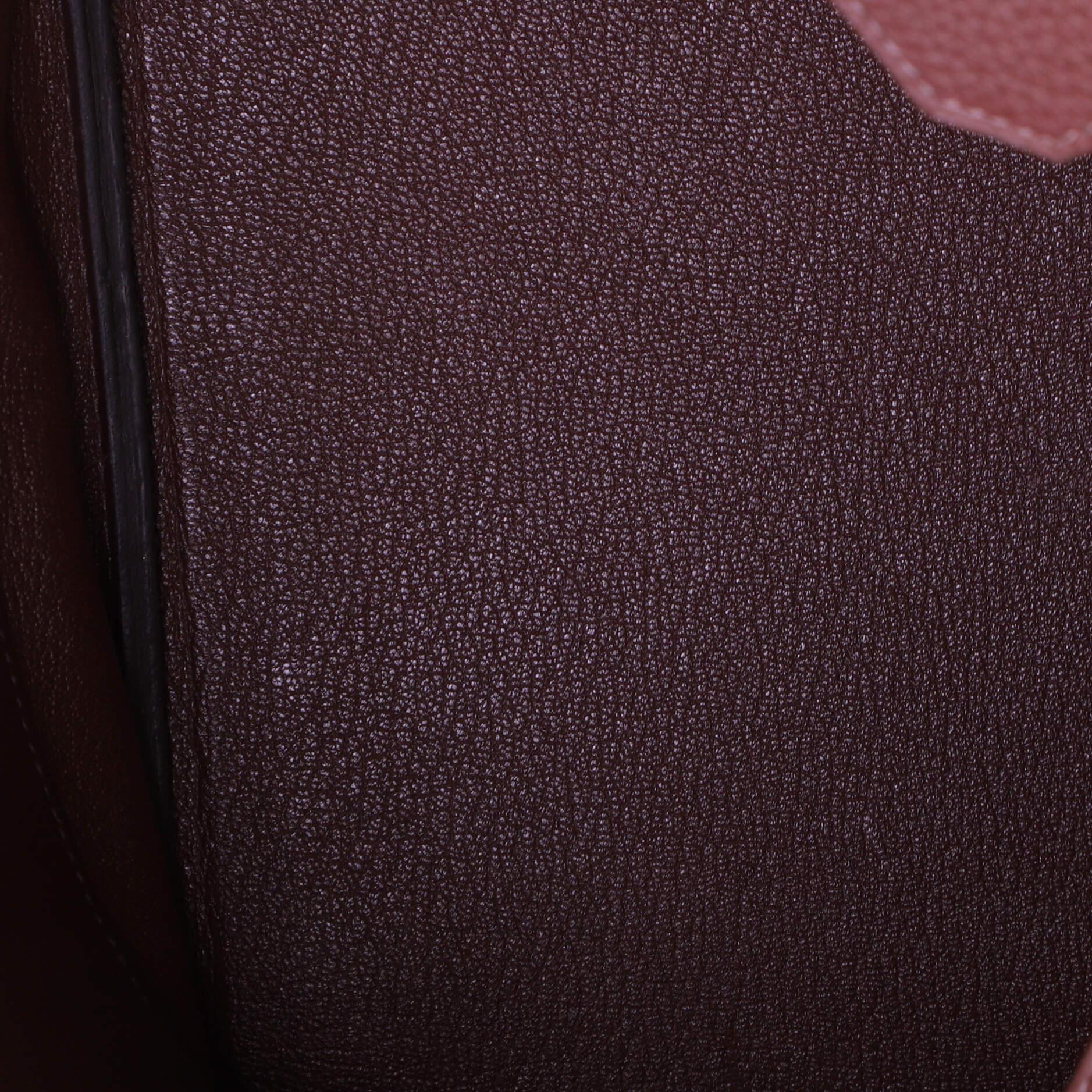Hermes Birkin Handbag Bordeaux Clemence with Palladium Hardware 30 2