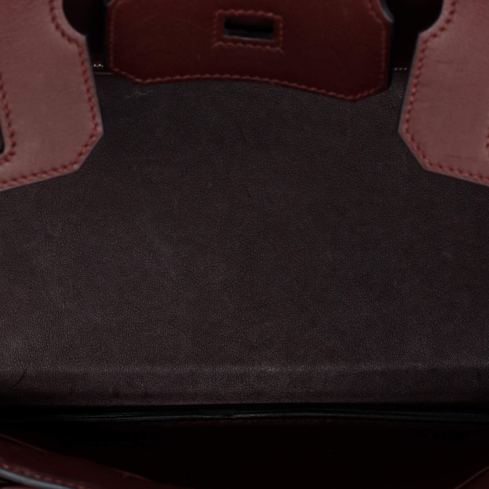 Hermes Birkin Handbag Bordeaux Swift with Palladium Hardware 30 2