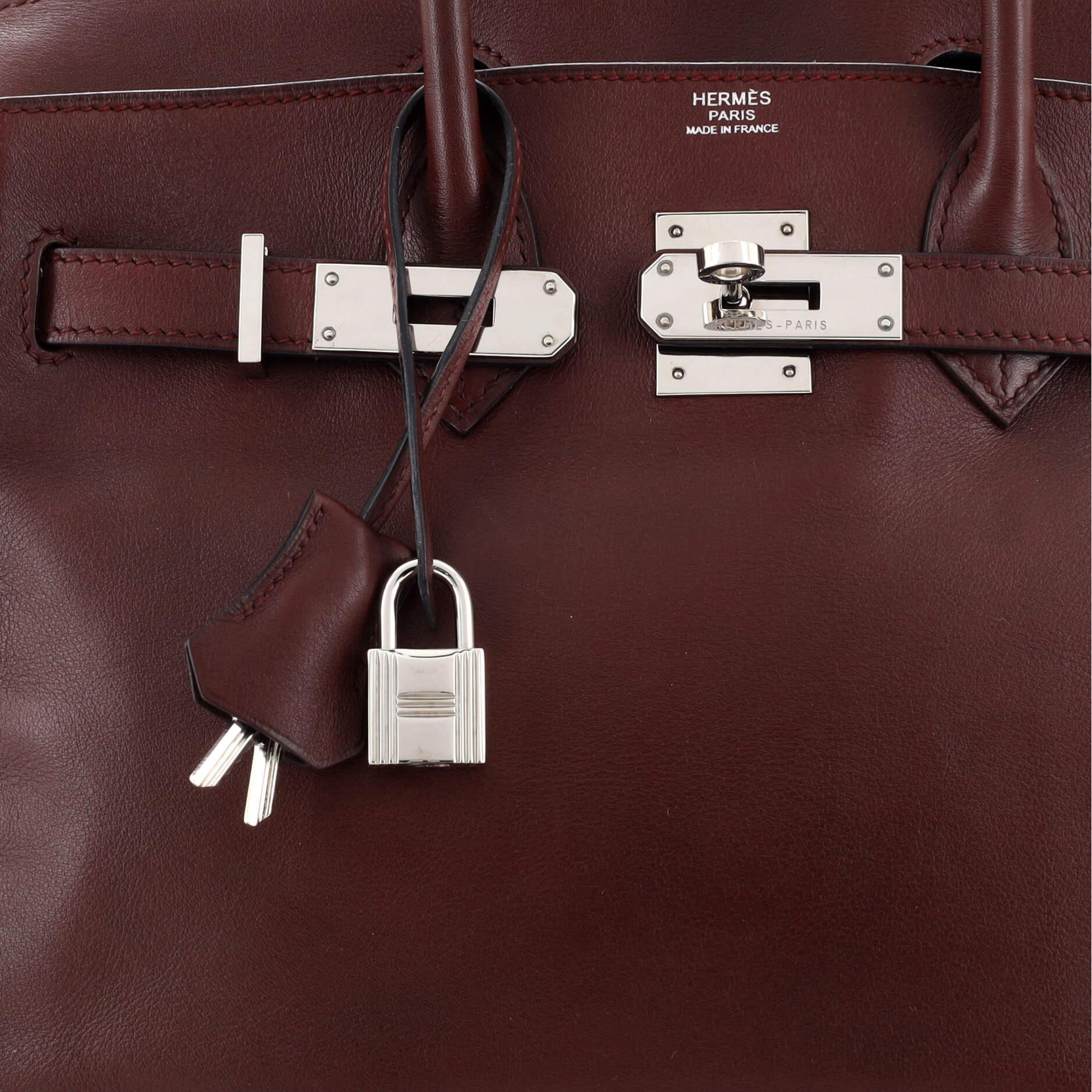 Hermes Birkin Handbag Bordeaux Swift with Palladium Hardware 30 3