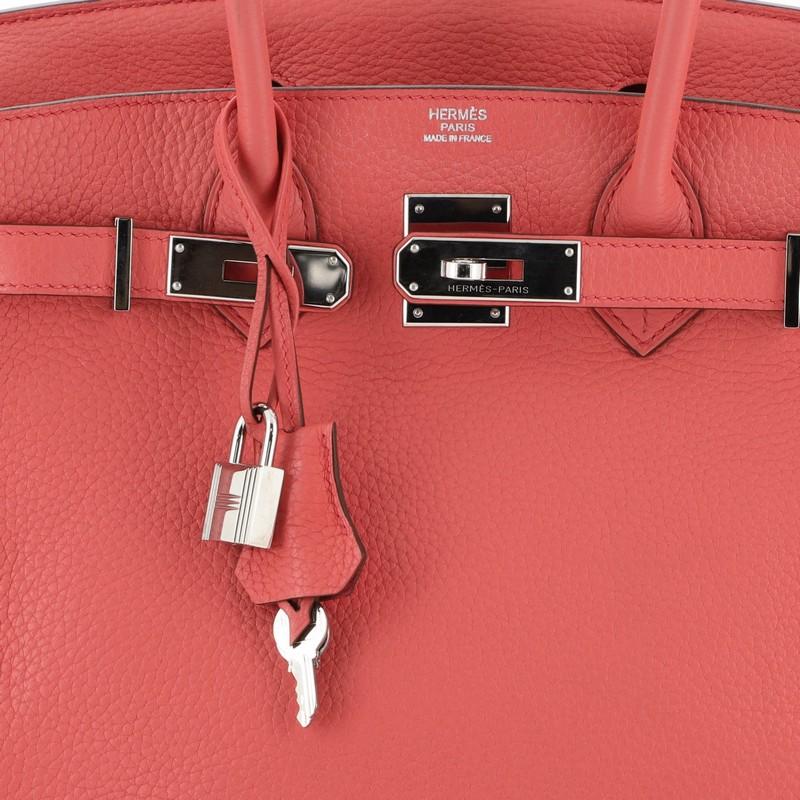 Hermes Birkin Handbag Bougainvillea Clemence With Palladium Hardware 30  2