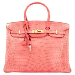 Red Crocodile Birkin - 10 For Sale on 1stDibs