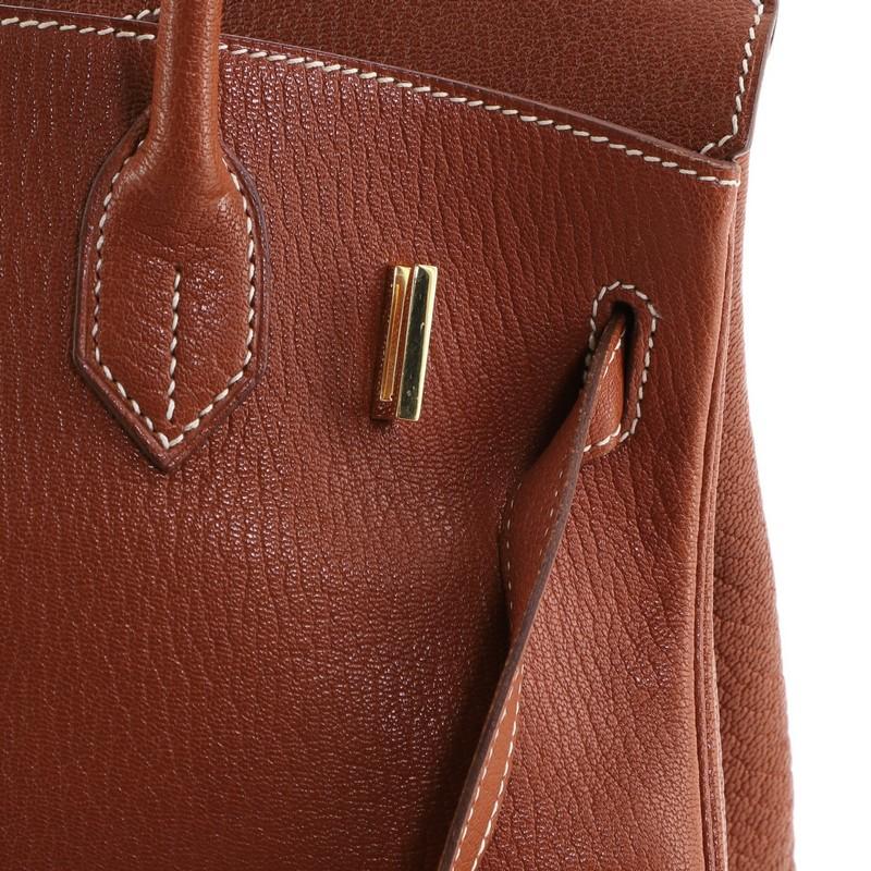 Hermes Birkin Handbag Brown Chevre de Coromandel with Gold Hardware 30 1