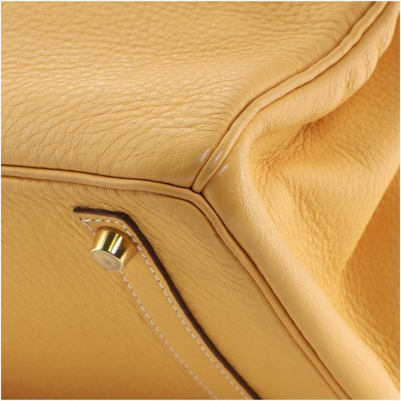 Hermes Birkin Handbag Brown Clemence with Gold Hardware 30 1