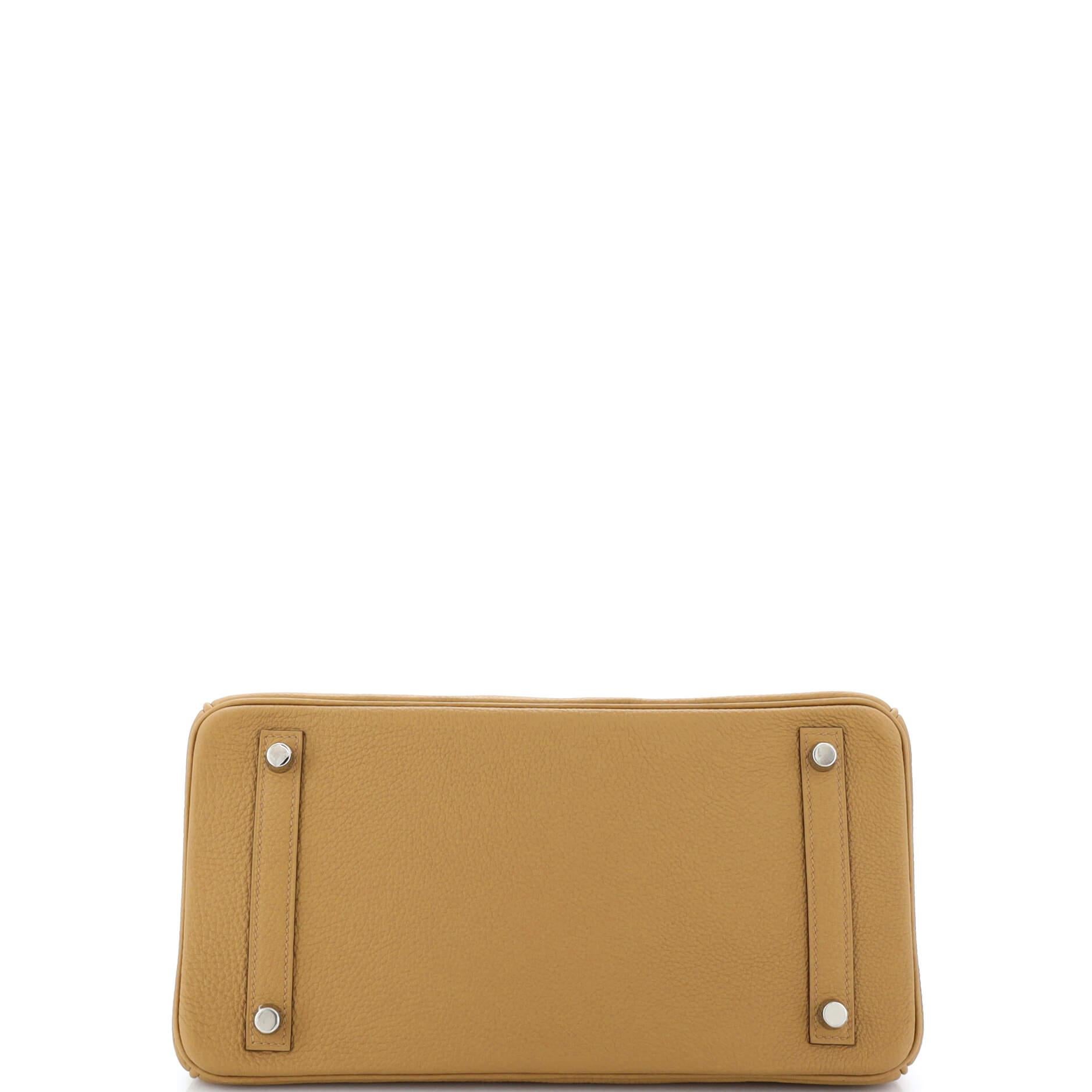 Hermes Birkin Handbag Brown Togo with Palladium Hardware 30 1