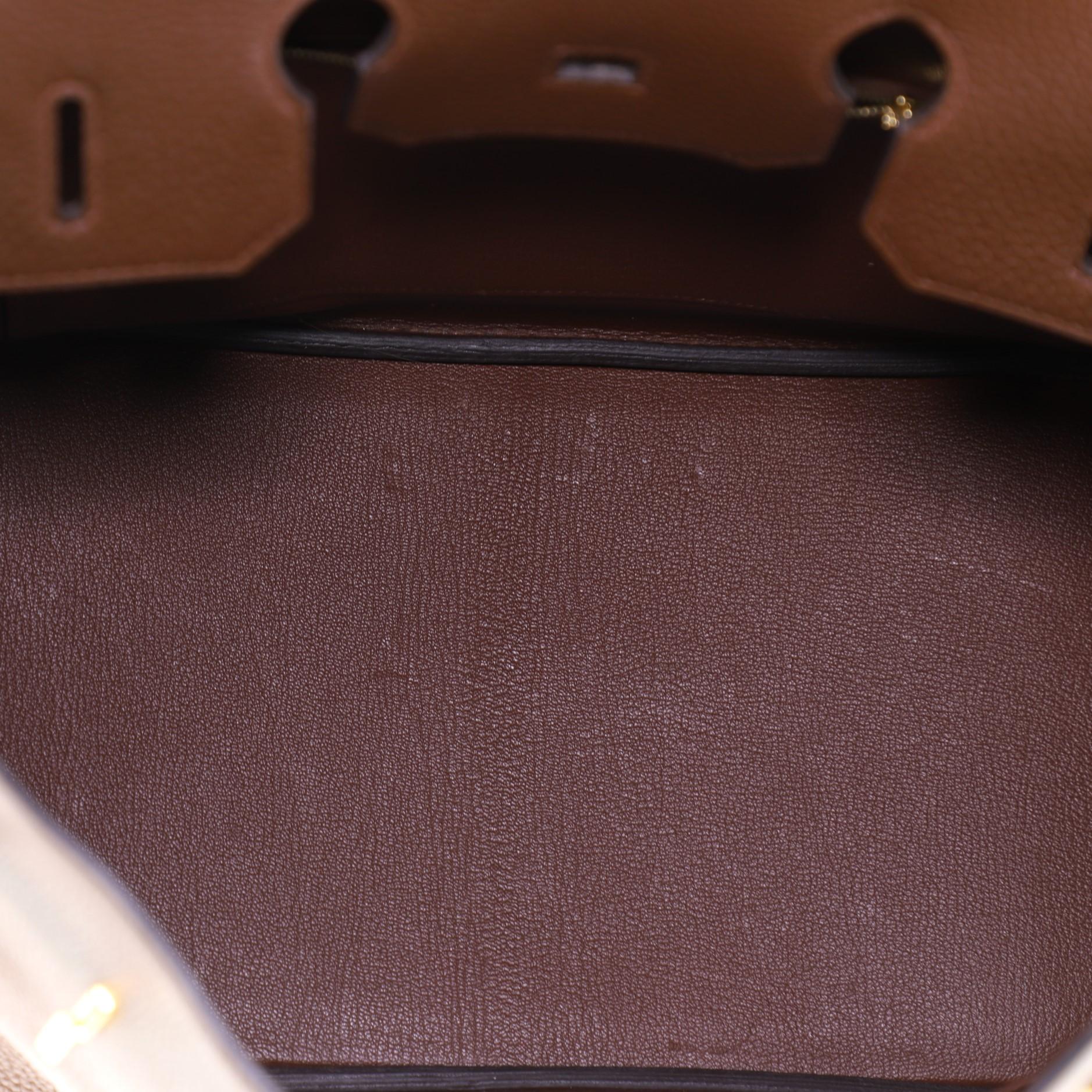 Women's or Men's Hermes Birkin Handbag Brulee Togo with Gold Hardware 35