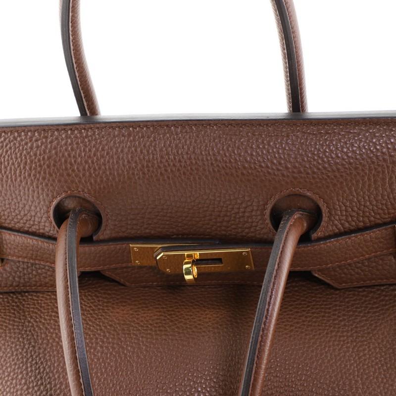 Hermes Birkin Handbag Brulee Togo with Gold Hardware 35 4