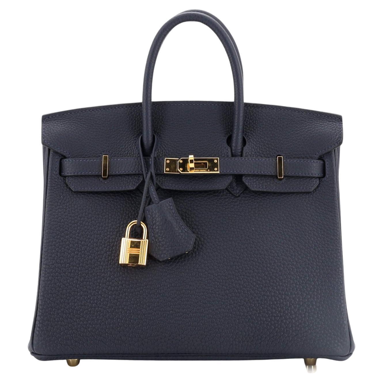 Hermes Birkin Handbag Caban Togo with Gold Hardware 25