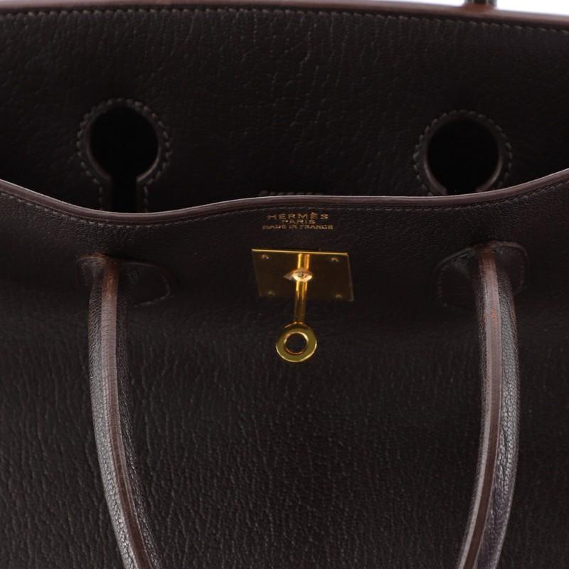 Hermes Birkin Handbag Cacoan Chevre de Coromandel with Gold Hardware 35 2