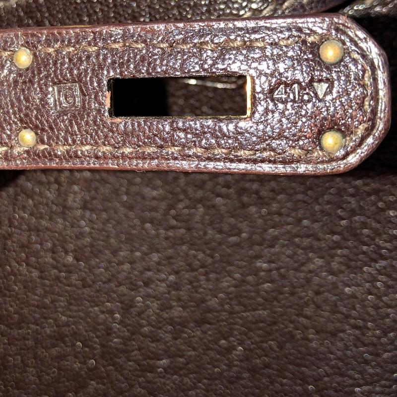 Hermes Birkin Handbag Cacoan Chevre de Coromandel with Gold Hardware 35 4