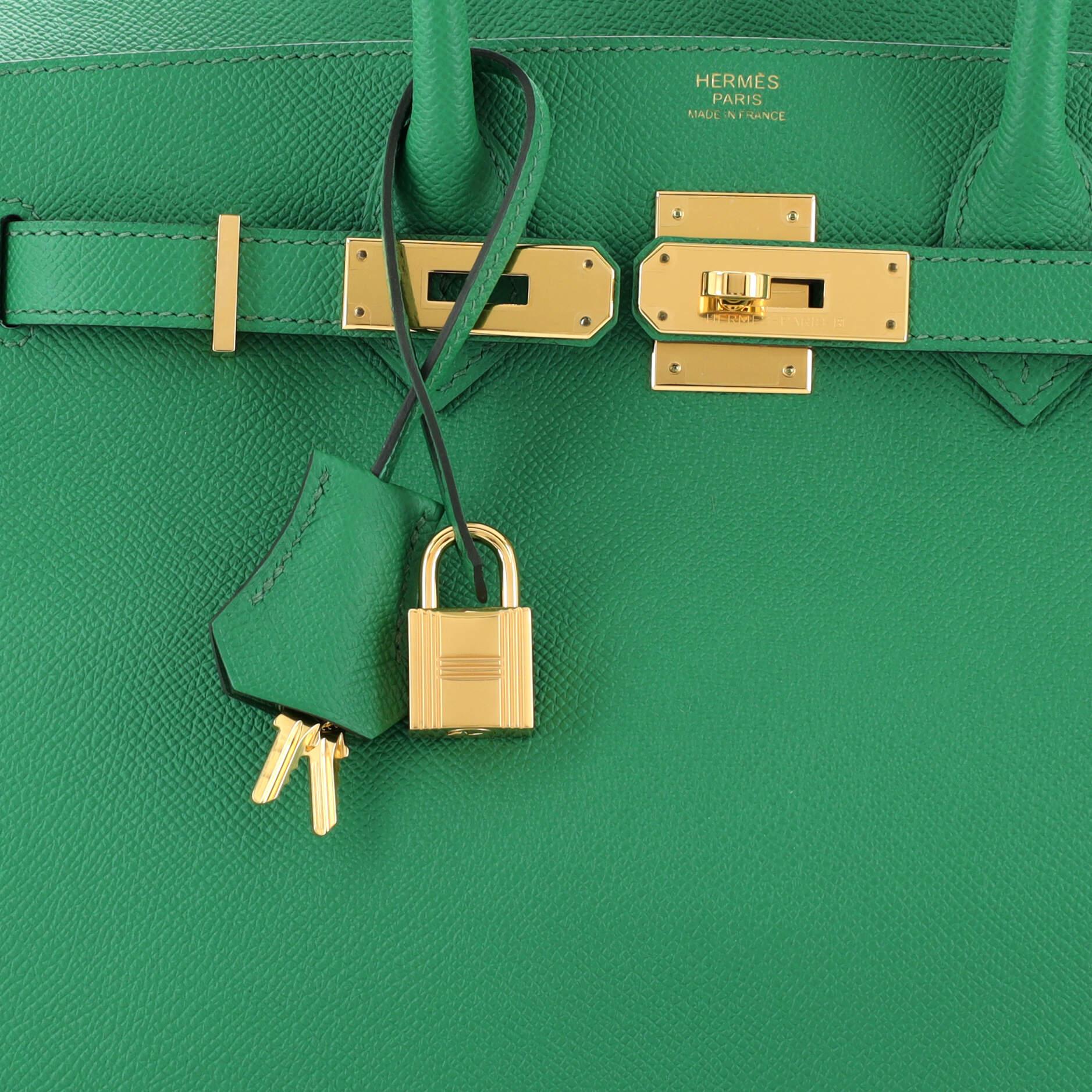 Hermes Birkin Handbag Cactus Epsom with Gold Hardware 30 3