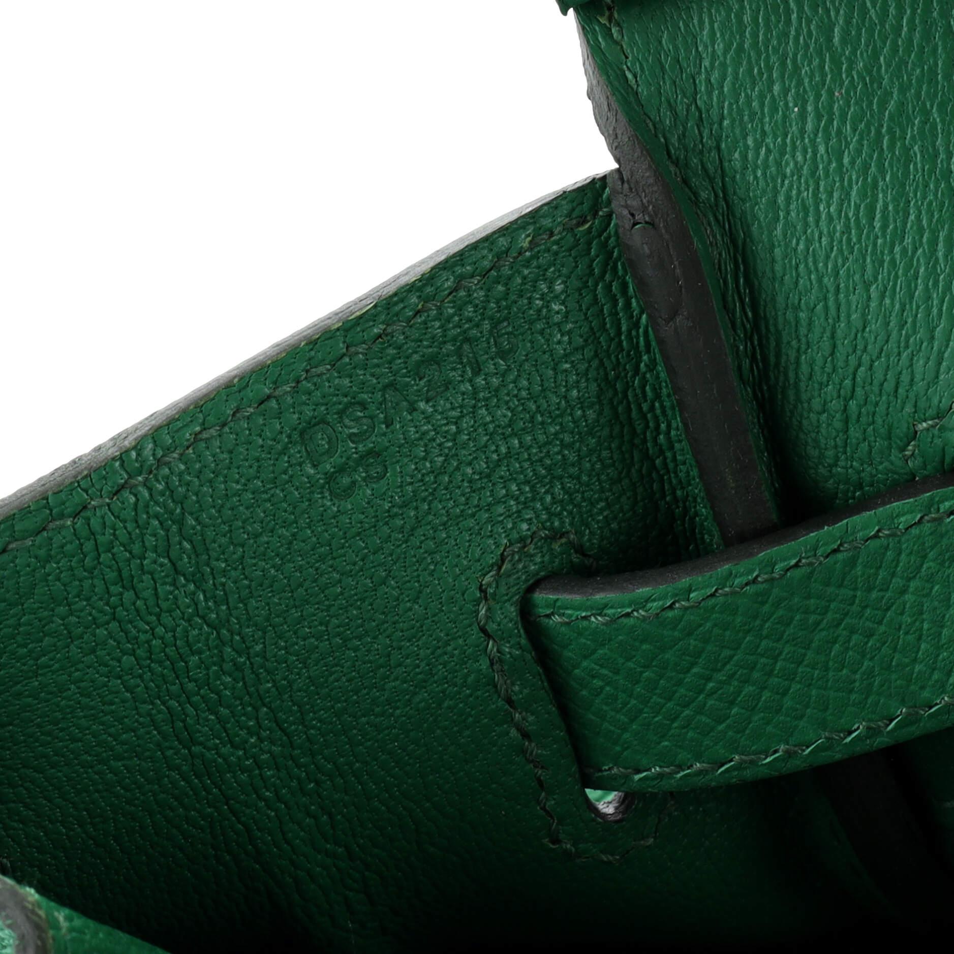 Hermes Birkin Handbag Cactus Epsom with Gold Hardware 30 5