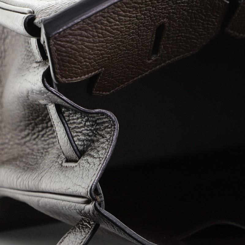 Hermes  Birkin Handbag Café Clemence with Palladium Hardware 35 6