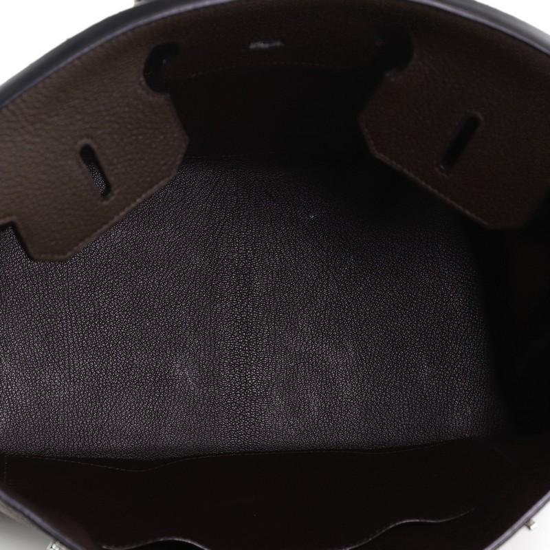 Hermes  Birkin Handbag Café Clemence with Palladium Hardware 35 2