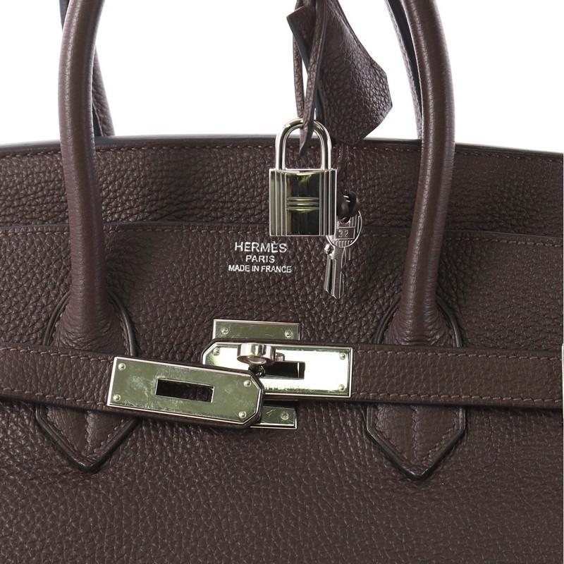 Hermes Birkin Handbag Cafe Togo with Palladium Hardware 35 2