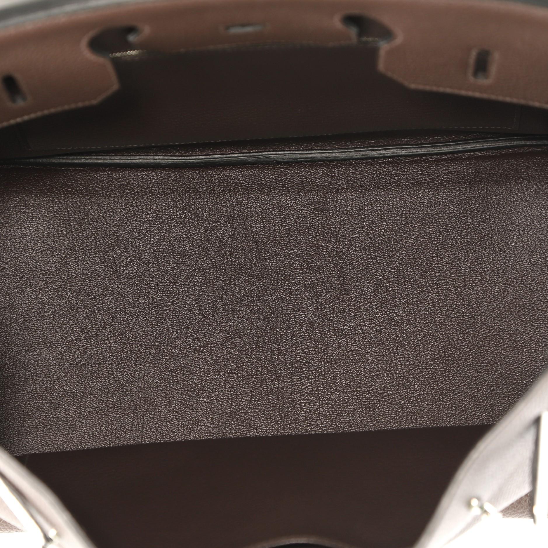 Hermes Birkin Handbag Cafe Togo with Palladium Hardware 35 2