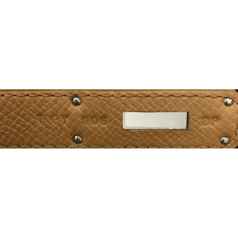 Hermes Birkin Handbag Caramel Epsom with Palladium Hardware 30 3