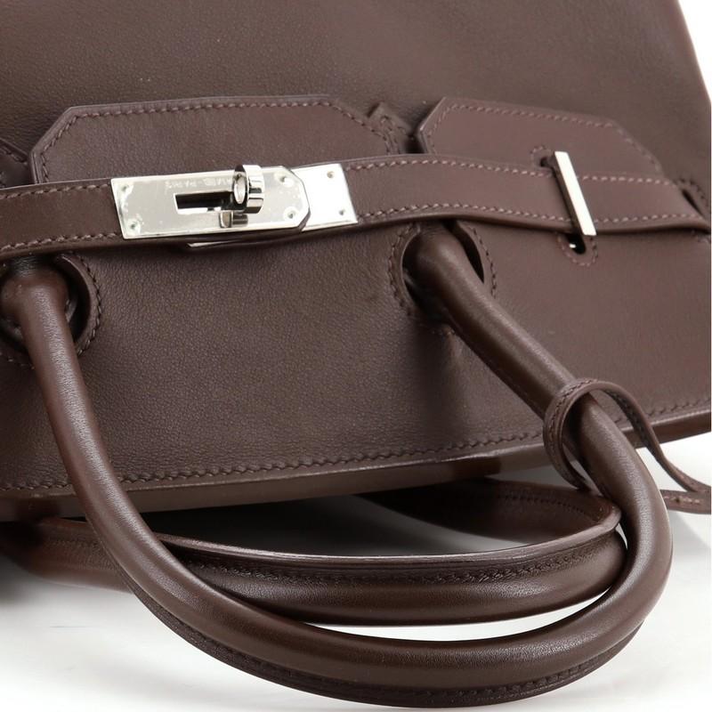 Hermes Birkin Handbag Chocolate Swift with Palladium Hardware 35 4