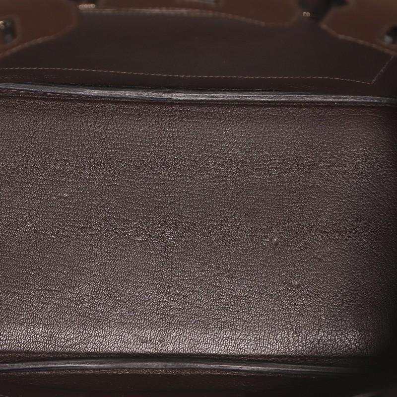 Hermes Birkin Handbag Chocolate Togo With Palladium Hardware 30 1