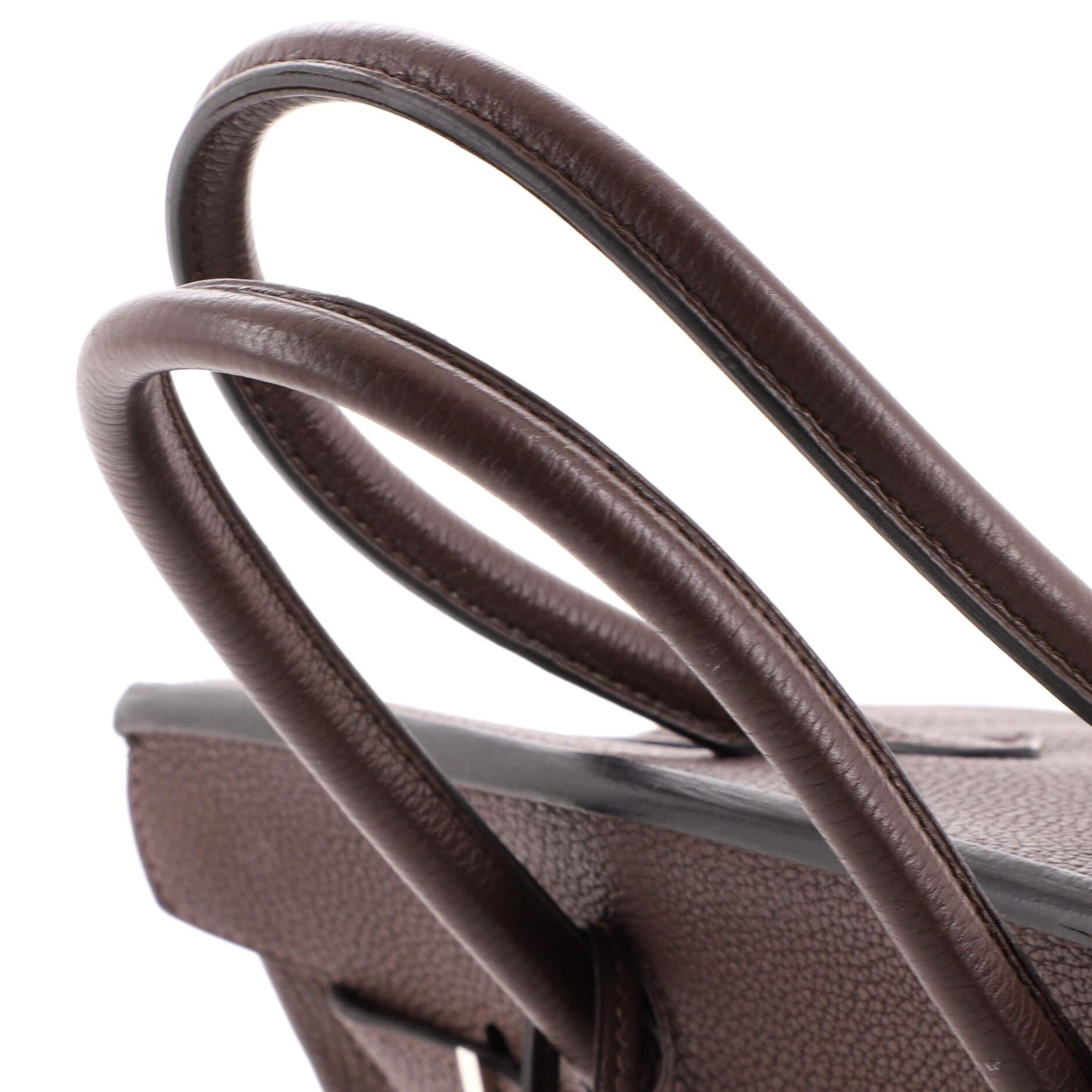 Hermes Birkin Handbag Chocolate Togo with Palladium Hardware 30 2
