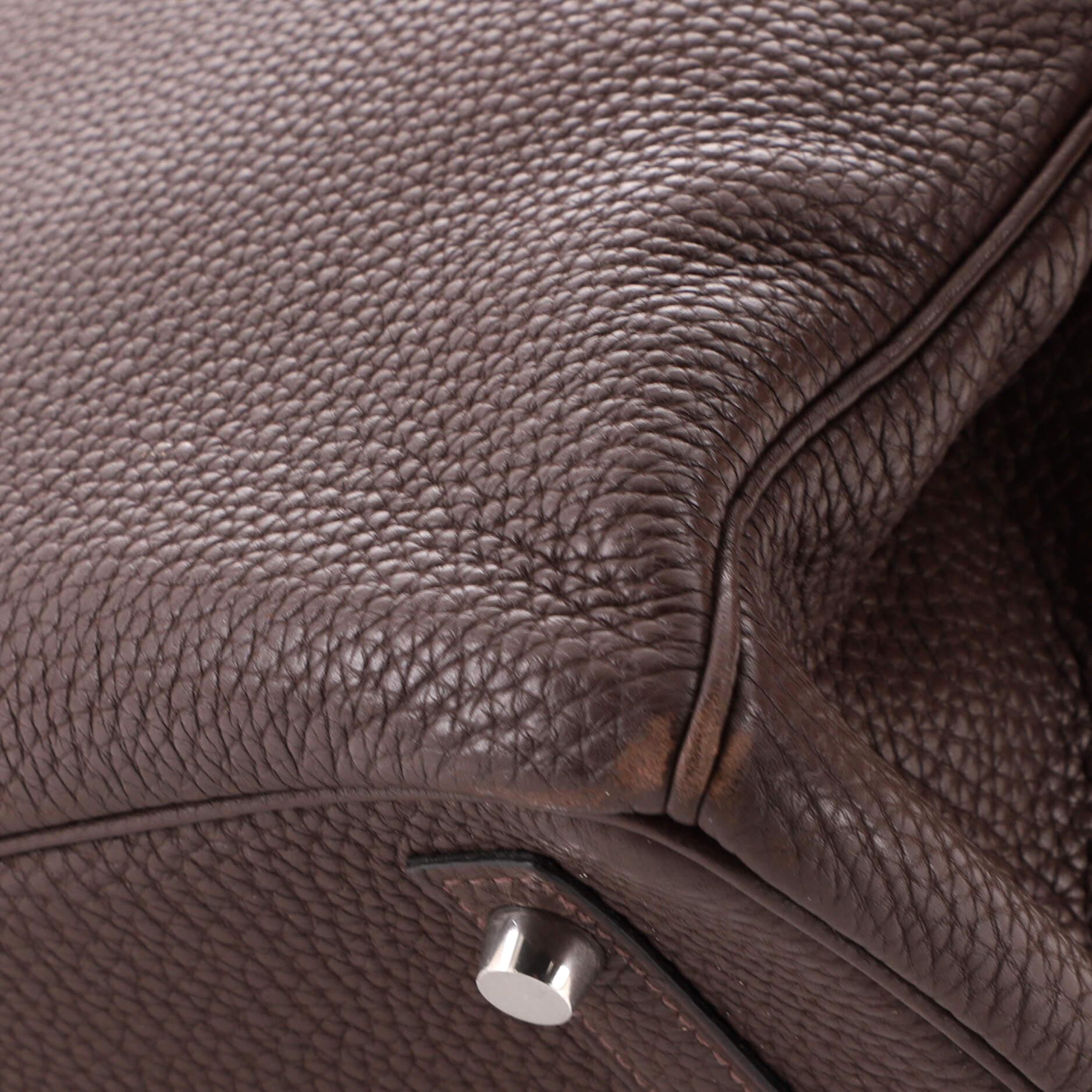 Hermes Birkin Handbag Chocolate Togo with Palladium Hardware 30 3