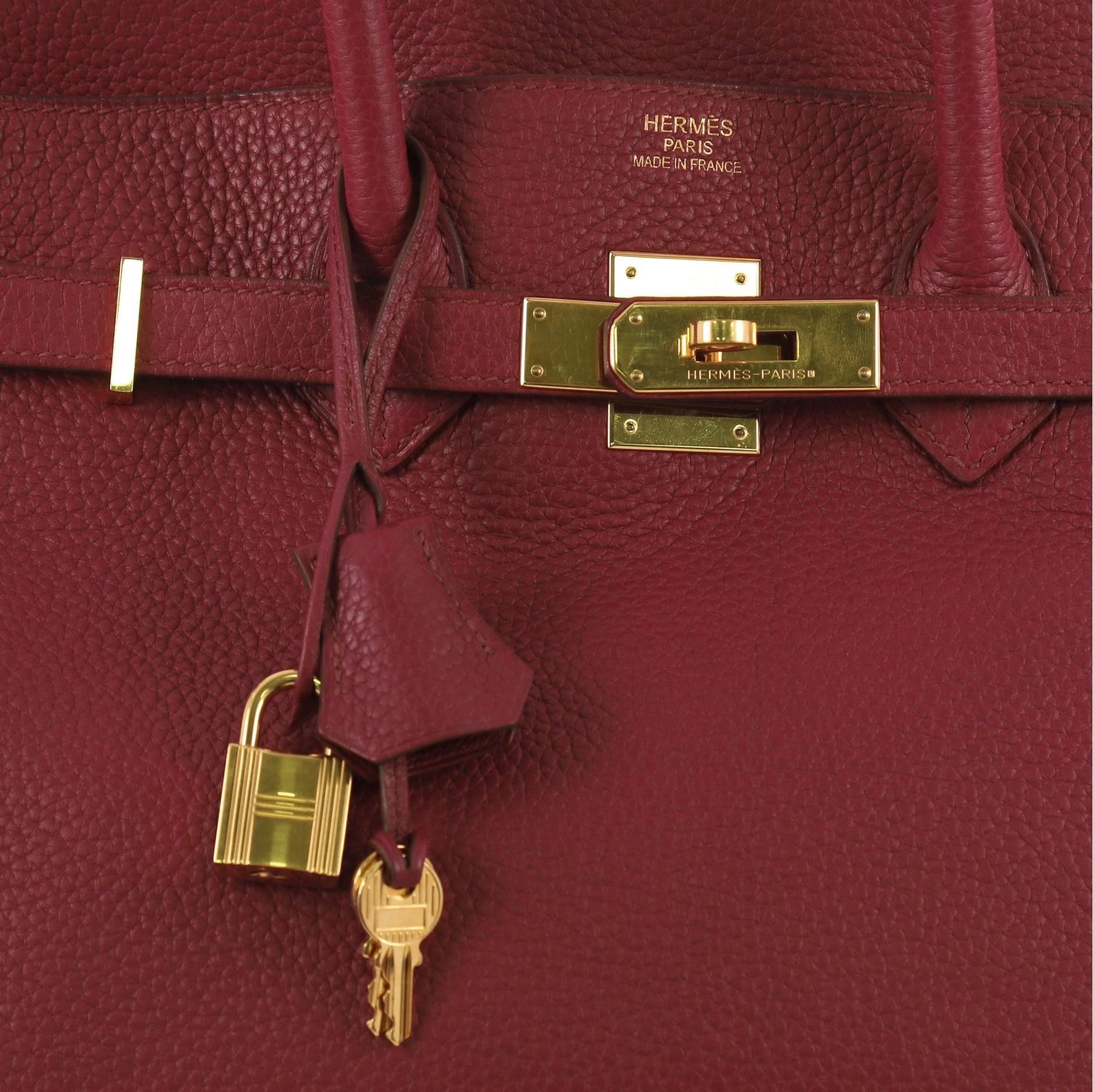 Hermes Birkin Handbag Clemence 35 2