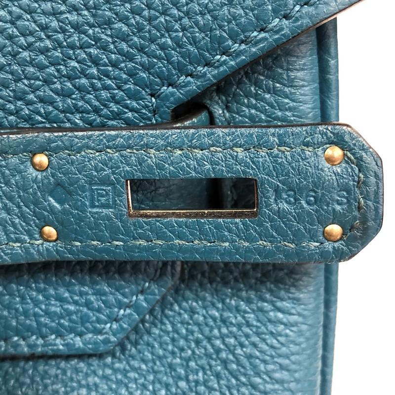 Hermes Birkin Handbag Cobalt Blue Togo with Palladium Hardware 35 5
