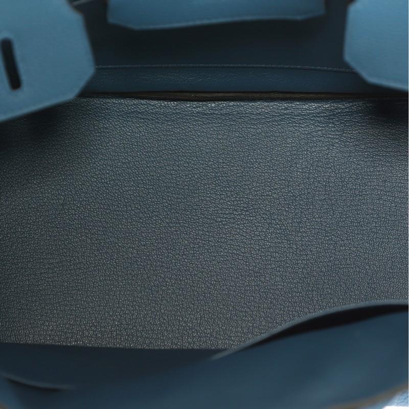 Hermes Birkin Handbag Cobalt Togo With Gold Hardware 30, 2