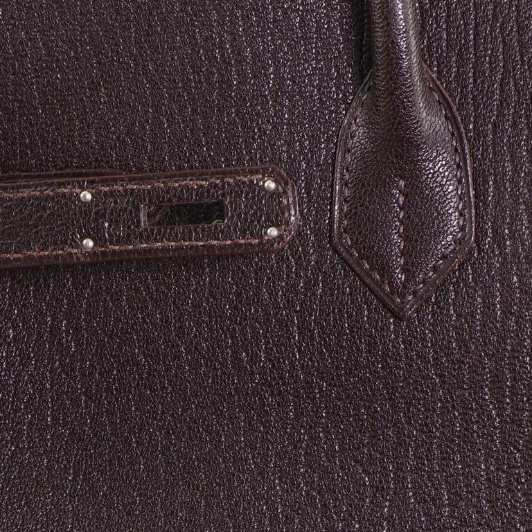 Hermes Birkin 35 Bag Cocoan Brown Chevre Leather with Palladium