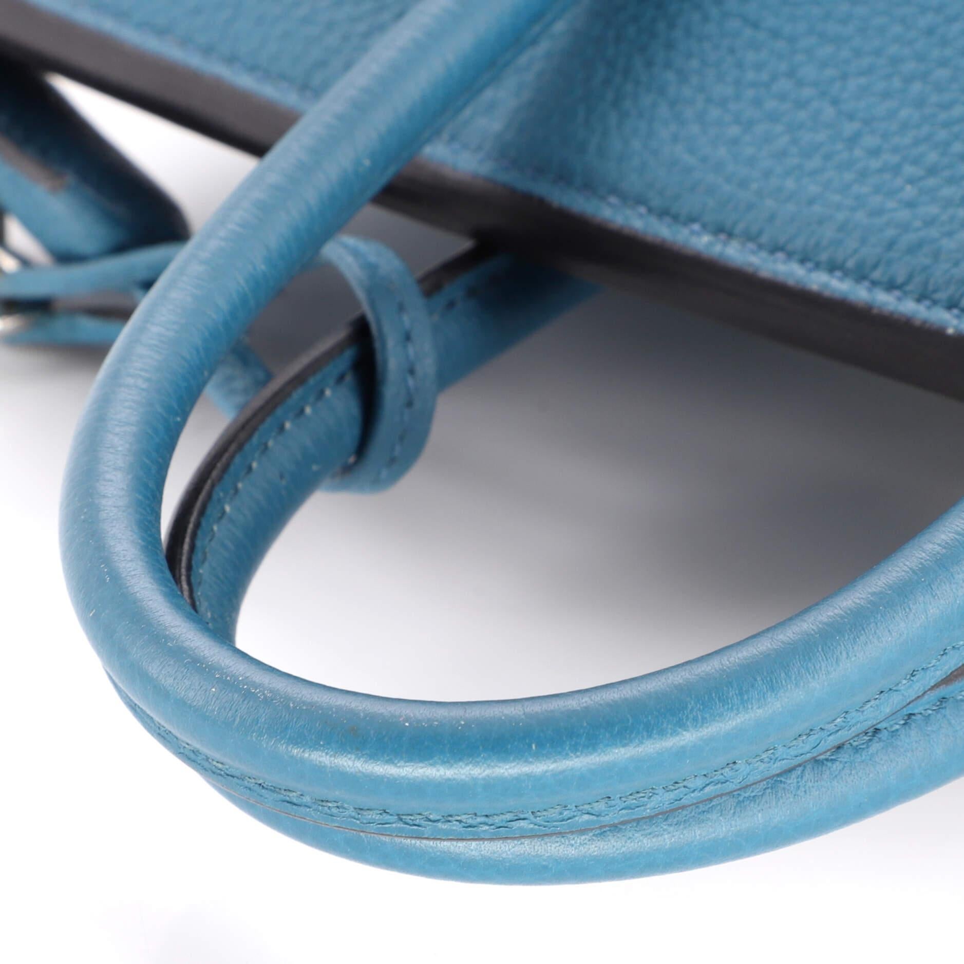 Hermes Birkin Handbag Colvert Togo with Palladium Hardware 25 4