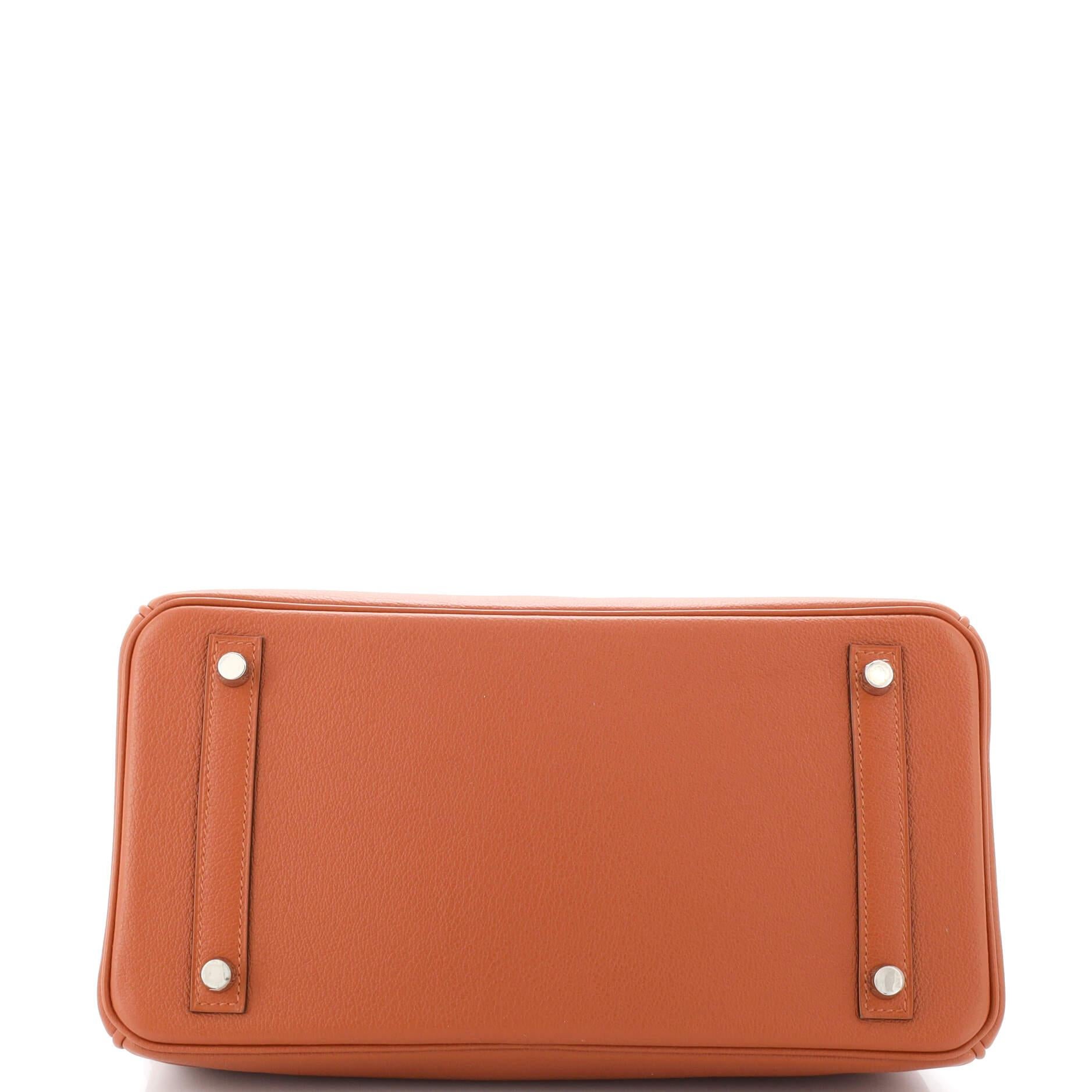 Hermes Birkin Handbag Cuivre Novillo with Palladium Hardware 30 For Sale 1