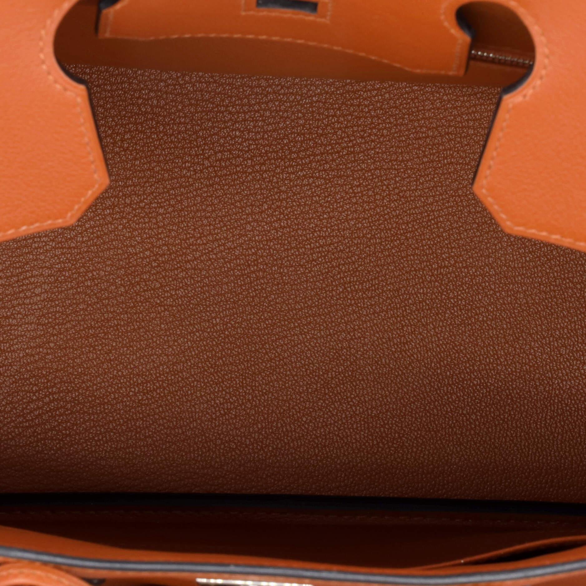 Hermes Birkin Handbag Cuivre Novillo with Palladium Hardware 30 For Sale 2