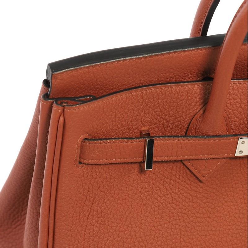 Hermes Birkin Handbag Cuivre Togo with Palladium Hardware 25 2