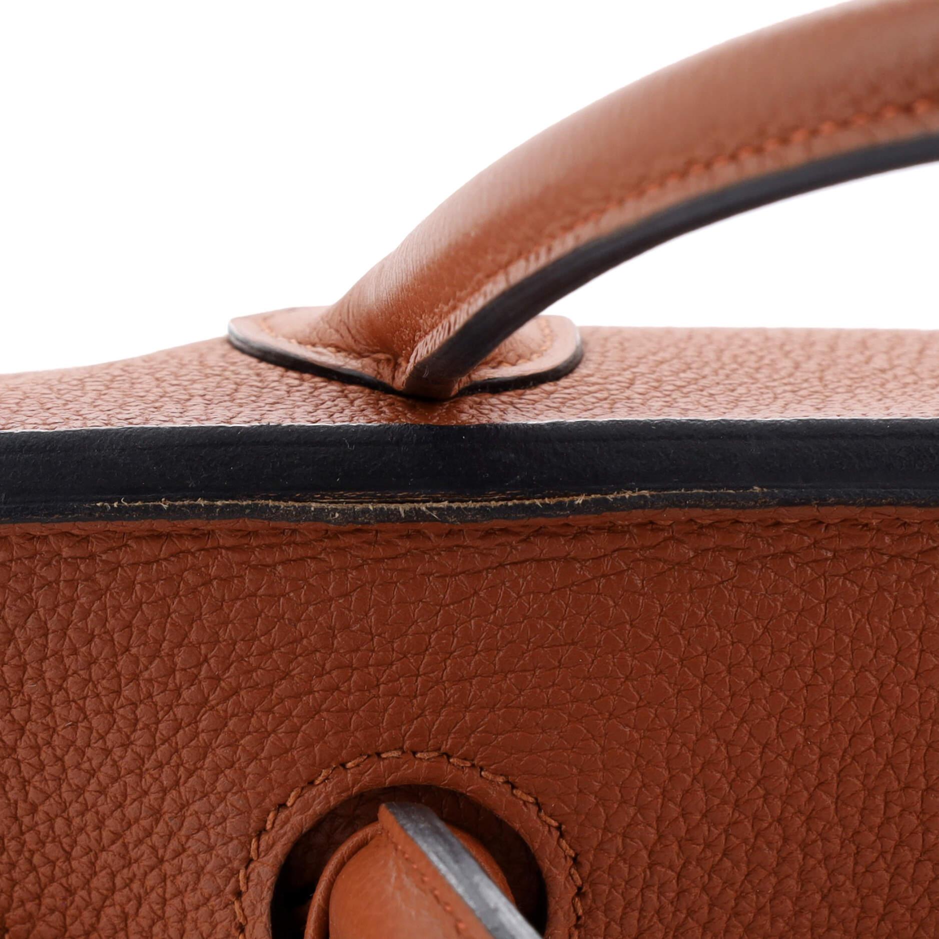 Hermes Birkin Handbag Cuivre Togo with Palladium Hardware 30 For Sale 5