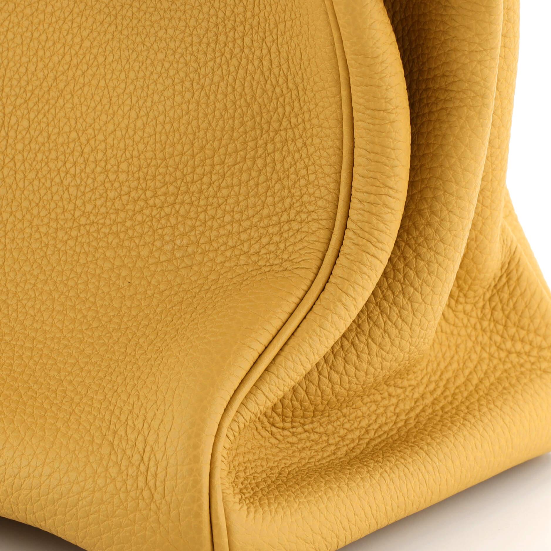 Hermes Birkin Handbag Curry Togo with Palladium Hardware 30 For Sale 4