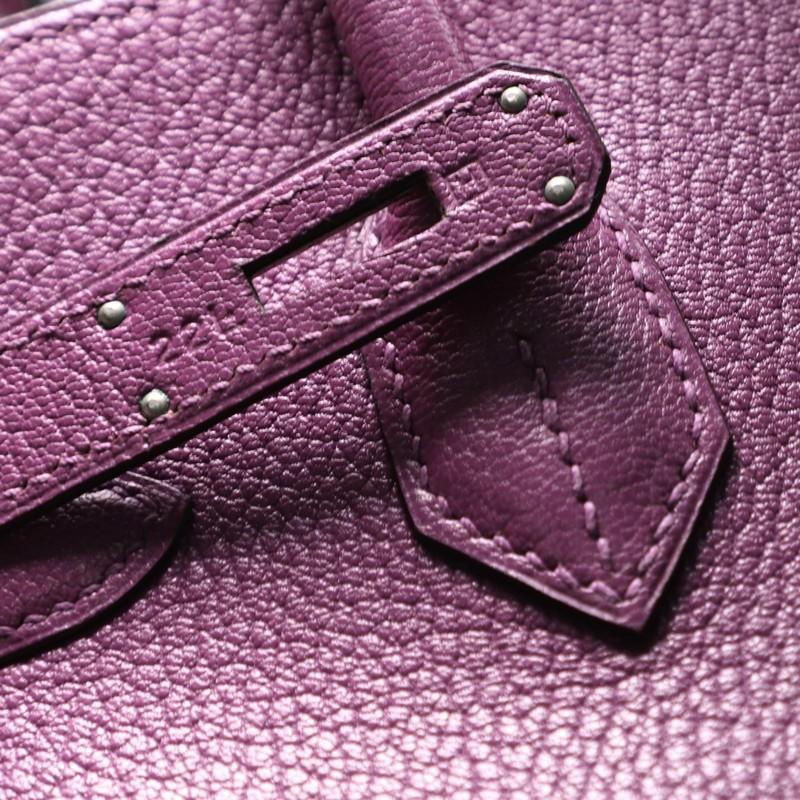 Hermes Birkin Handbag Cyclamen Chevre de Coromandel with Palladium Hardware 30 2