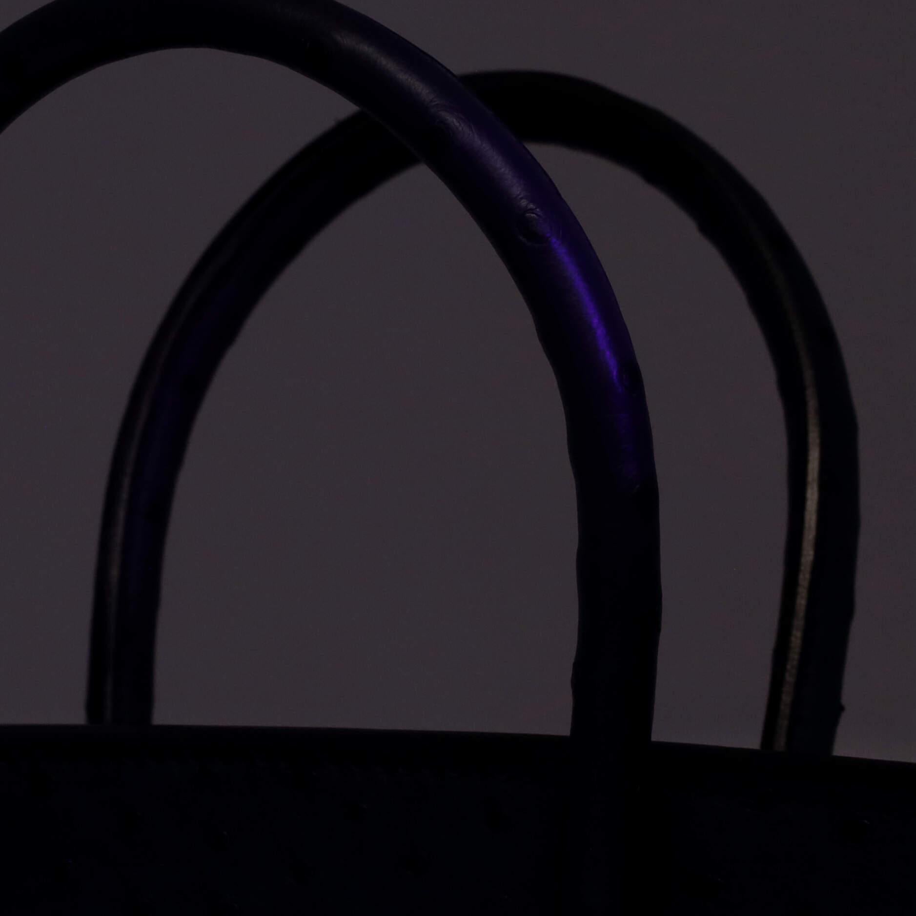 Hermes Birkin Handbag Deep Blue Ostrich with Gold Hardware 30 6