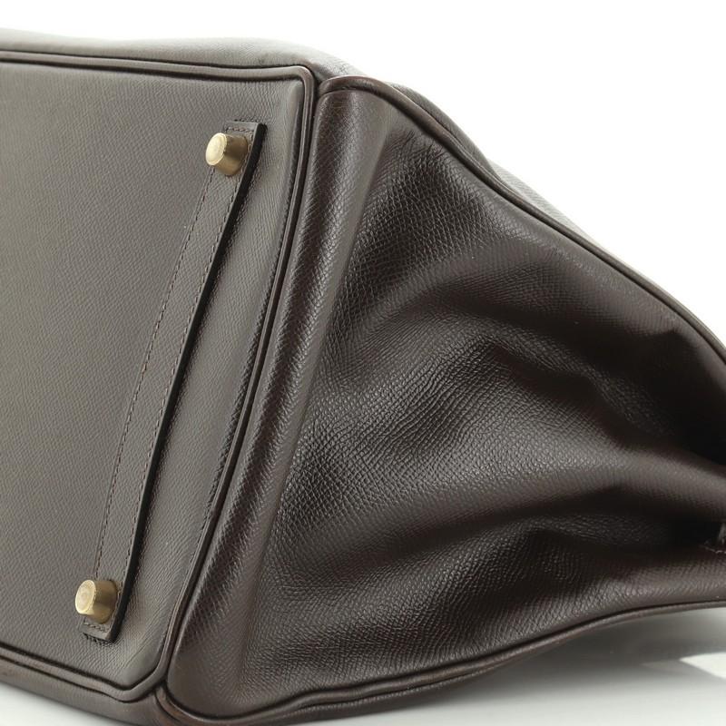Hermes Birkin Handbag Ebene Epsom with Gold Hardware 35 1