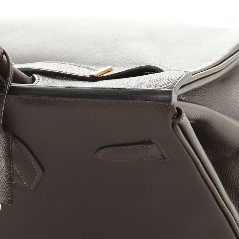Hermes Birkin Handbag Ebene Epsom with Gold Hardware 35 2