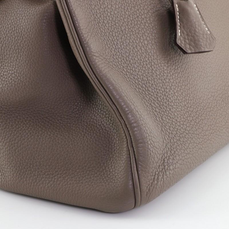 Hermes Birkin Handbag Etoupe Clemence with Palladium Hardware 35 2