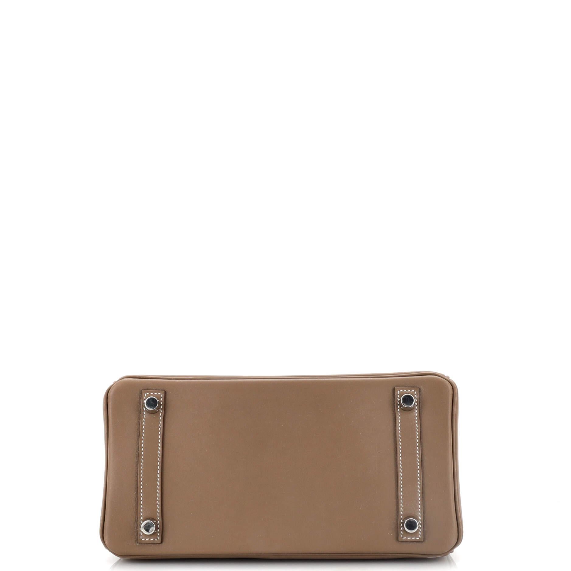 Hermes Birkin Handbag Etoupe Swift with Palladium Hardware 25 1